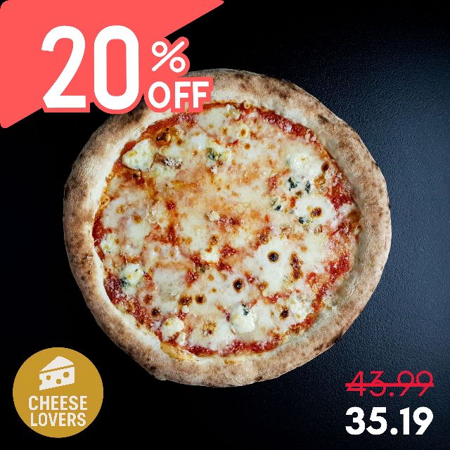 Pizza Quattro formaggi 20%OFF